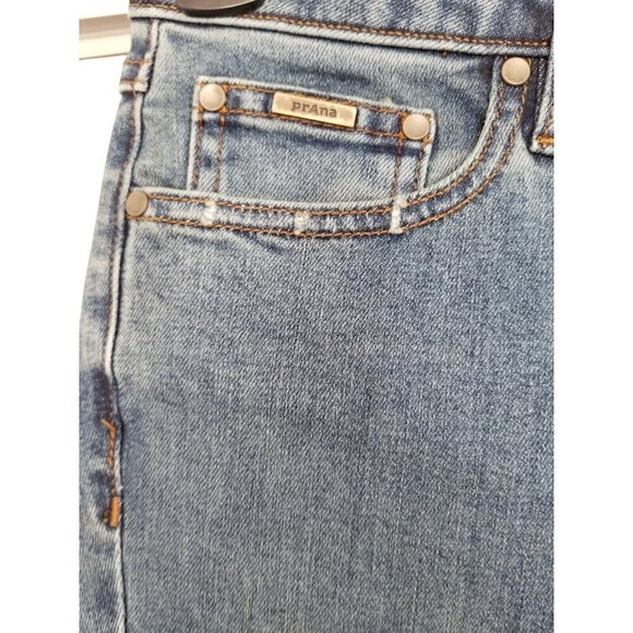 PRANA Women's Sienna Hiking Jeans True Blue Stretch Denim Size 6 Reg - Picture 5 of 12